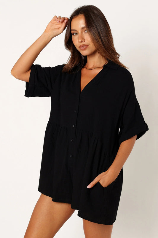 Relaxed Texture Romper